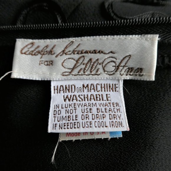 NEW Adolph Schuman For Lilli Ann Dress Vintage 60s RiC RaC Ribbon Zipper Peplum - Picture 9 of 11